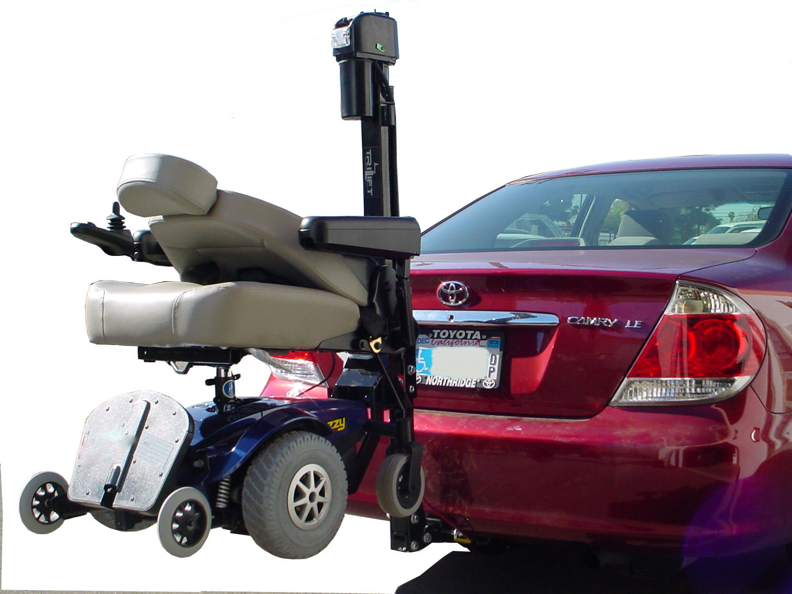Anaheim Electropedic trilift scooter vehicle handicapped hitch lift