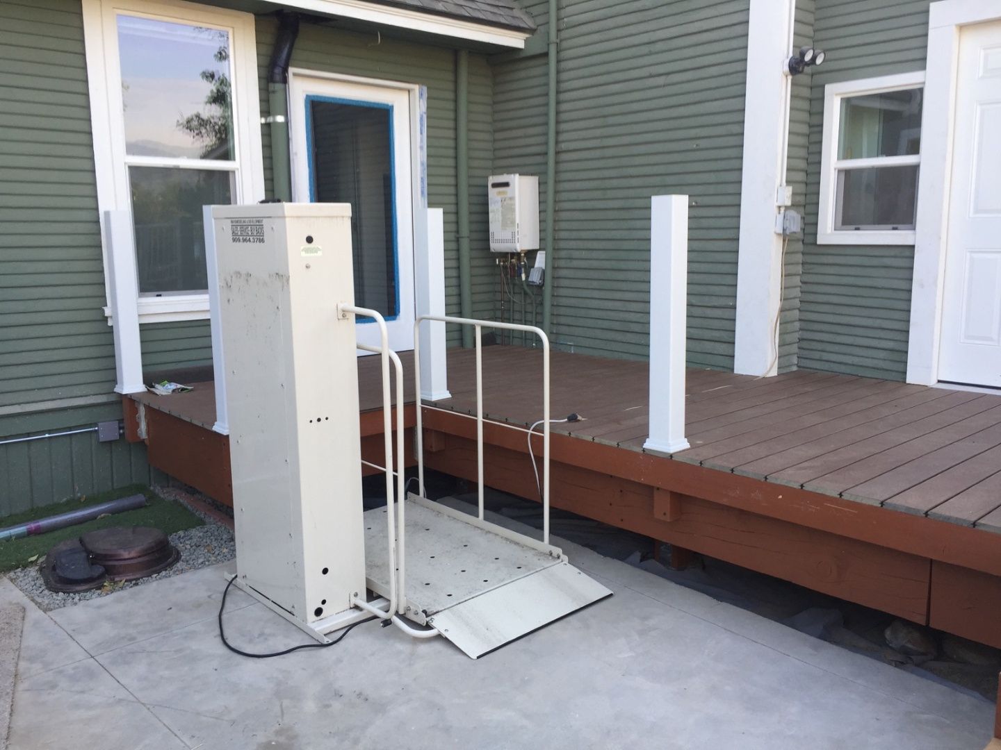 Anaheim Porch Lift Lifetime Parts Warranty