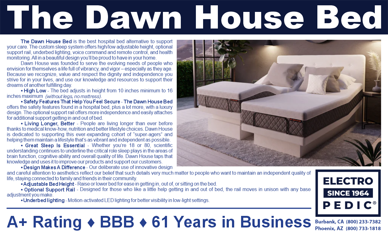 Anaheim Electropedic the Dawn House Living Smart Electric Hospital Bed