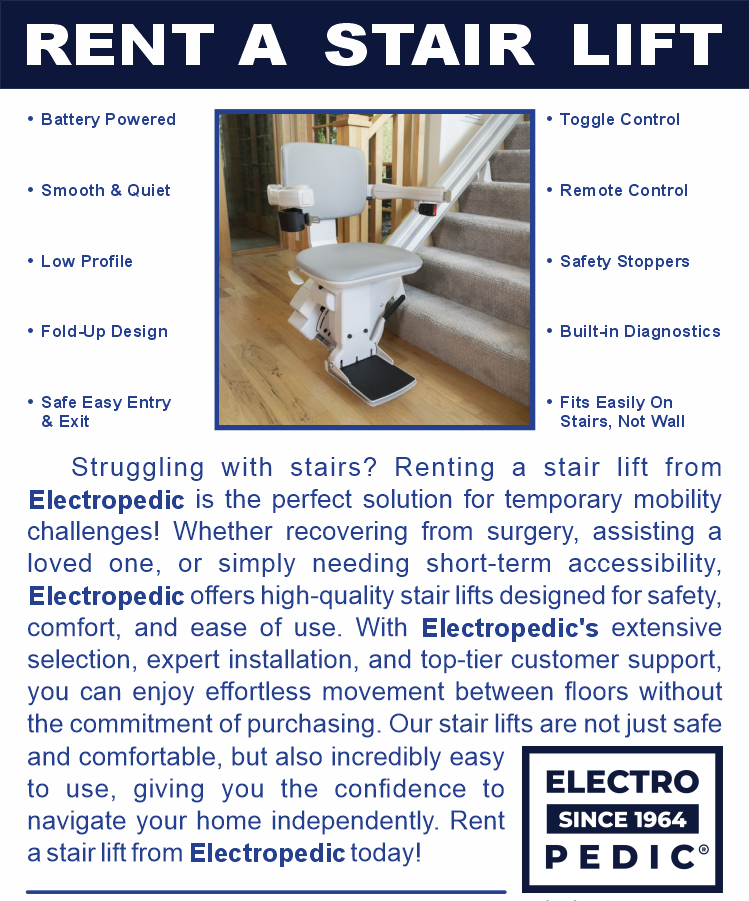 Anaheim Electropedic Rent A Stair Lift